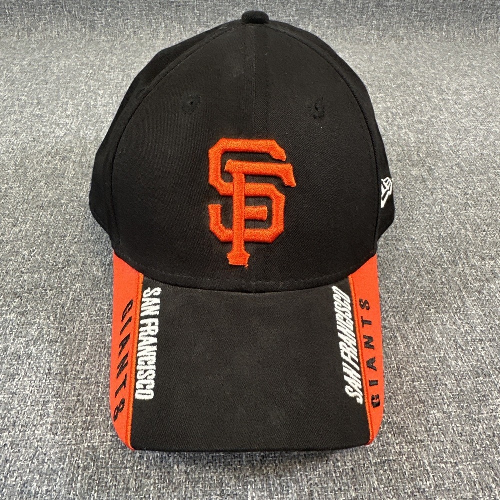 New Era San Francisco Giants 9FORTY Adjustable Hat MLB Baseball Cap Black - Picture 1 of 7